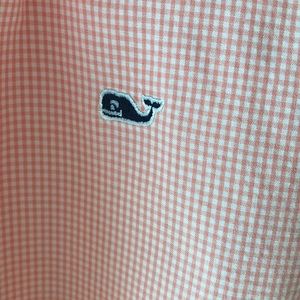 Boys Vineyard  Vines gingham button down 8 10 Sm